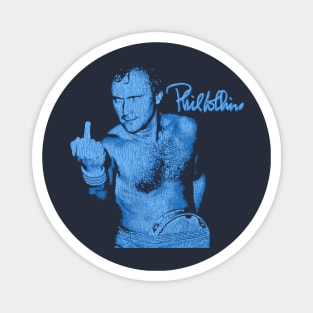 Funny Phil Collins Fan Art Blue Magnet